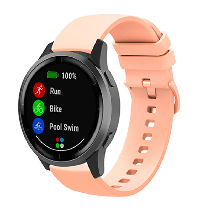 Universal 22mm Silicone Replacement Wrist Band Solid Color Adjustable Watch Strap with Same Color Buckle Universal 22mm Silicone Replacement Wrist Band Solid Color Adjustable Watch Strap with Same Color Buckle